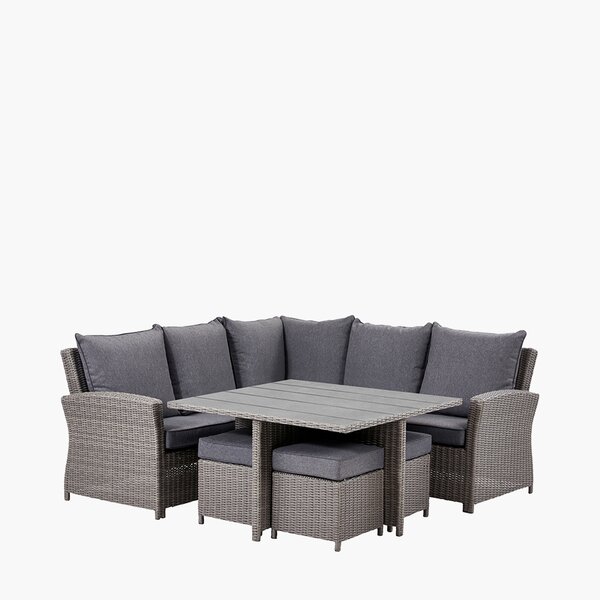 Sol 27 Outdoor Aarju Wicker 8 Person Garden Lounge Set With Cushions